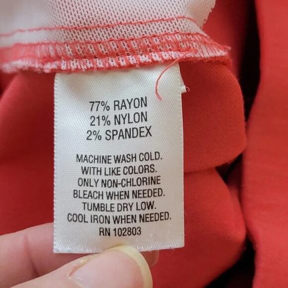 JM Collection Coral Pull On Pants Tummy Control Stretch Size L Women Classic - Picture 8 of 8